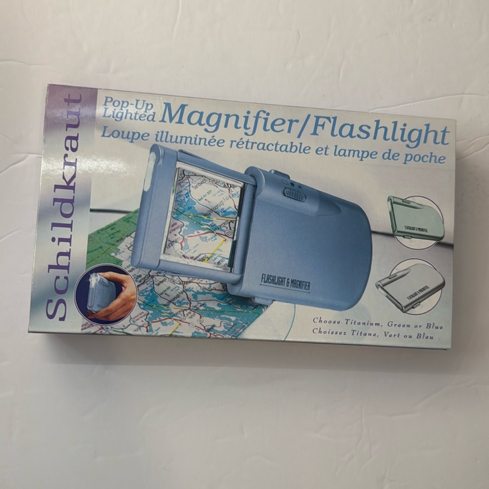 Schildkraut Pop Up Lighted 2X Magnifier and Flashlight